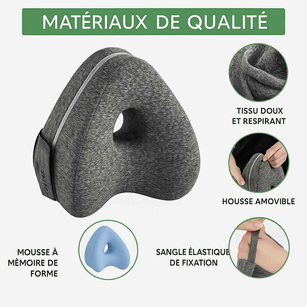 Coussin Multi-Zone Orthopédique DreamKnee™ – Sommeil Sans Douleur