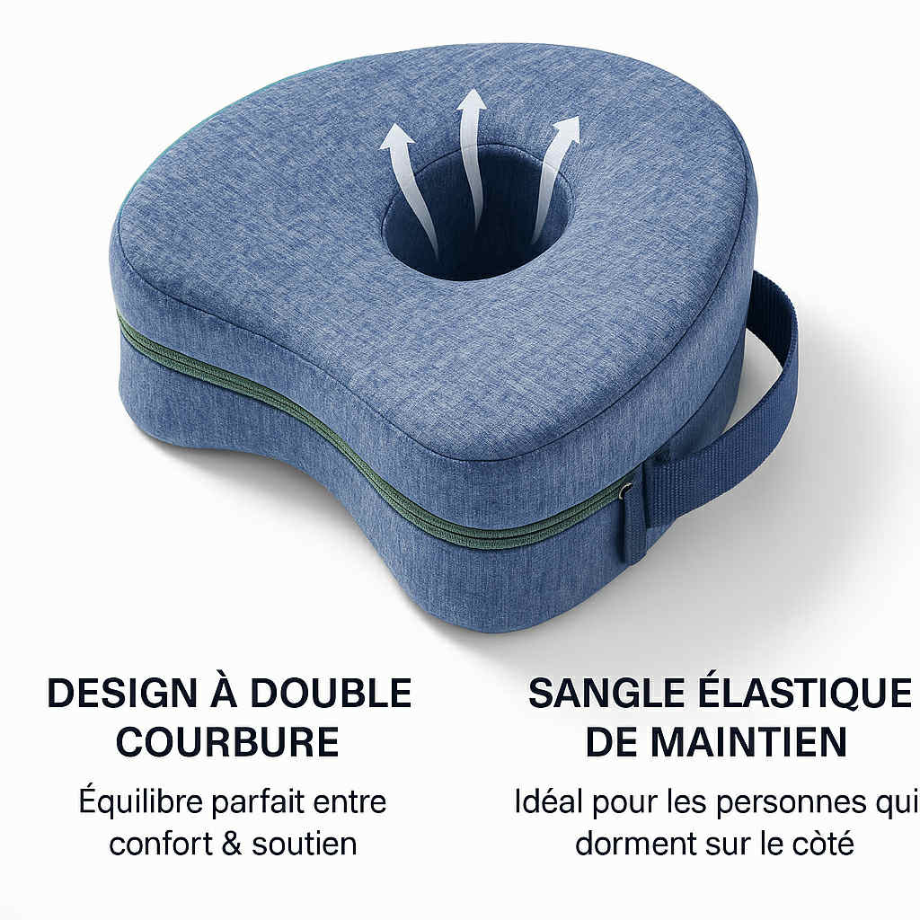 Coussin Multi-Zone Orthopédique DreamKnee™ – Sommeil Sans Douleur